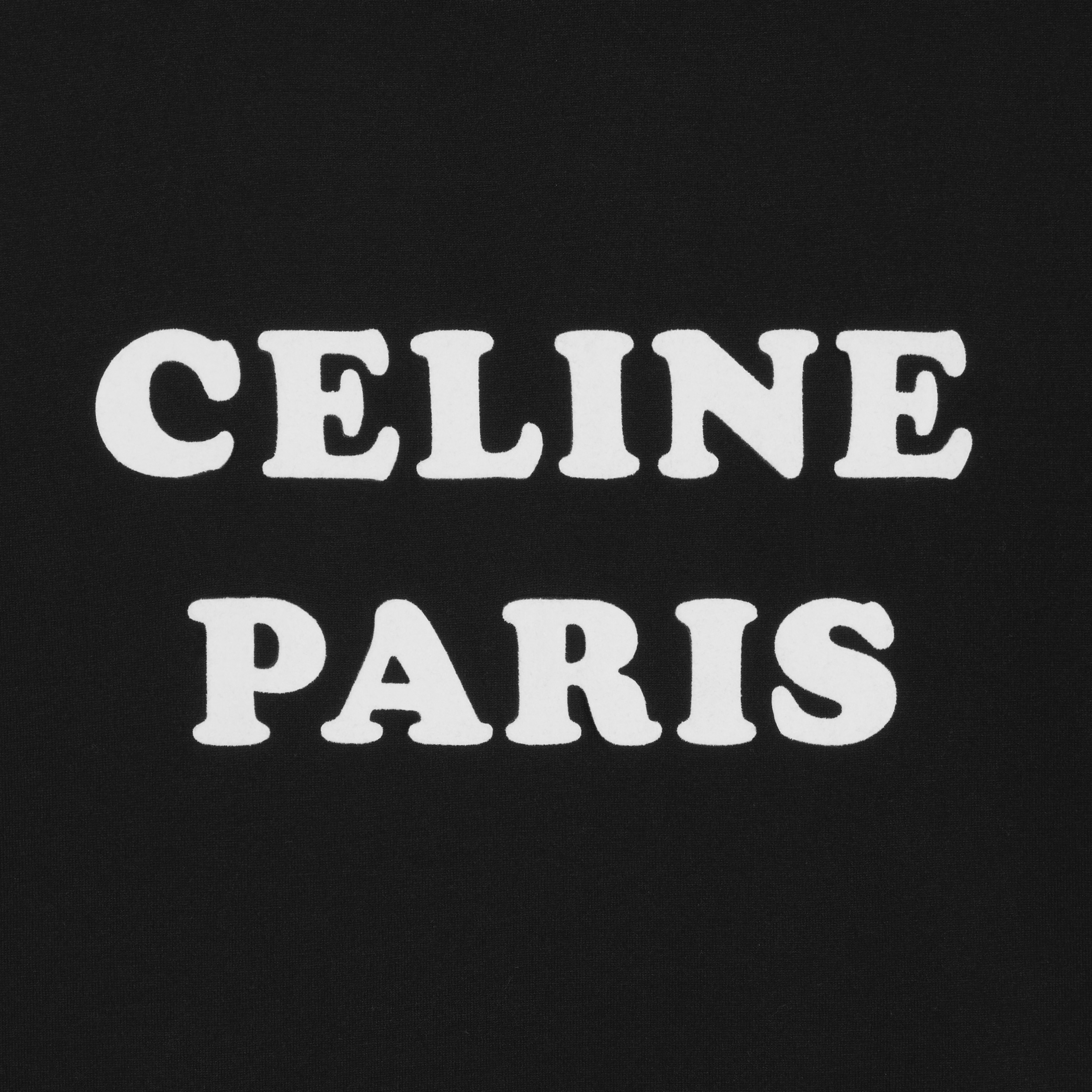 CELINE PARIS ボクシーTシャツ / コットンジャージー - ブラック