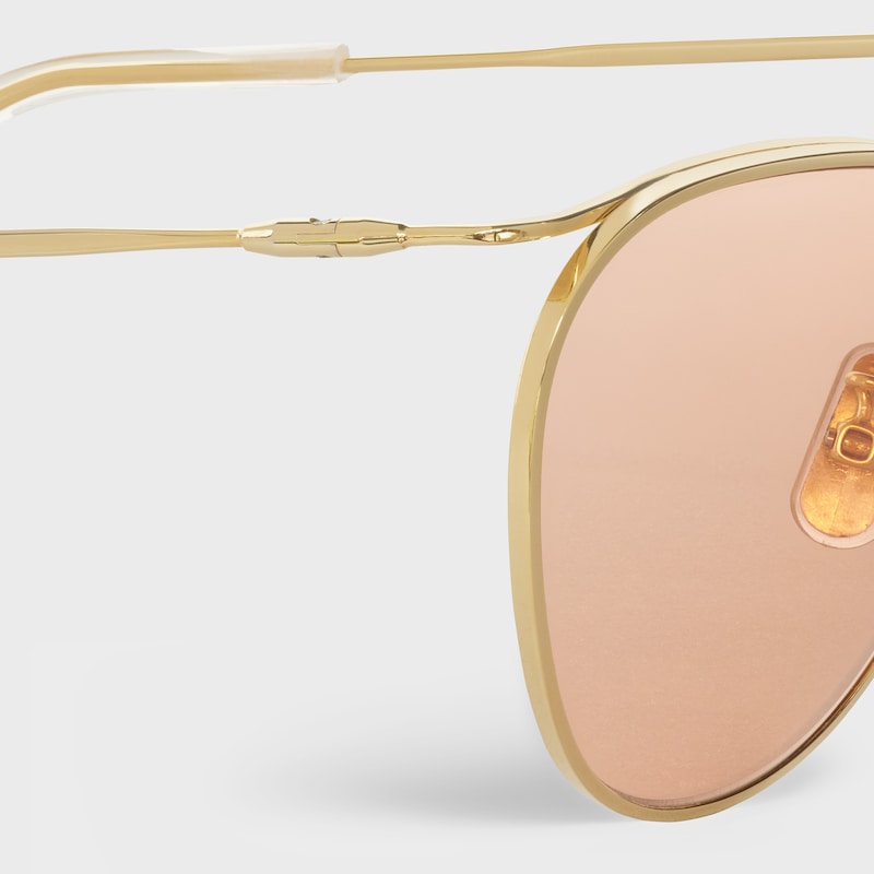 Metal Frame 11 Sunglasses with Glitter Lenses | CELINE