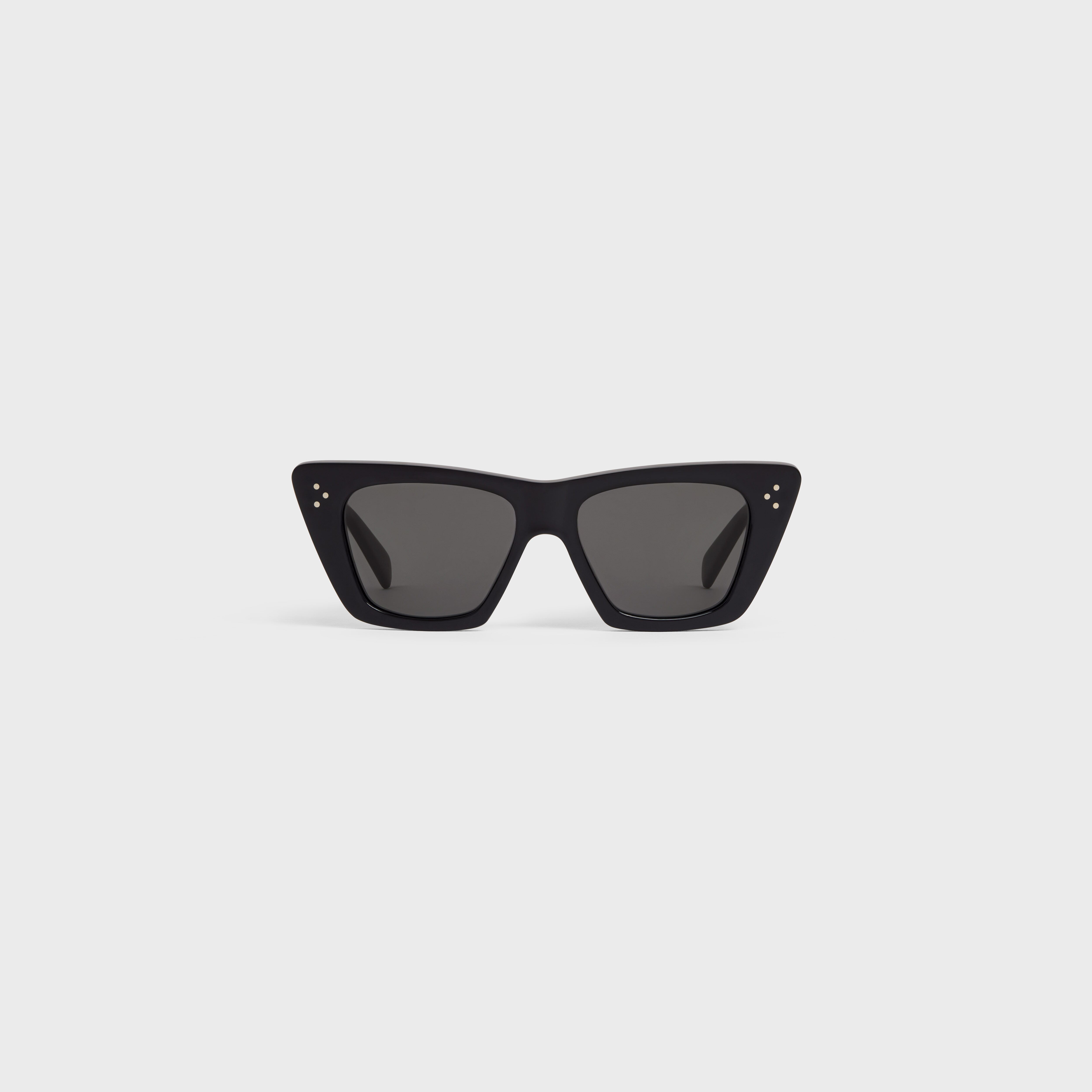 CAT EYE S187 SUNGLASSES IN ACETATE - BLACK