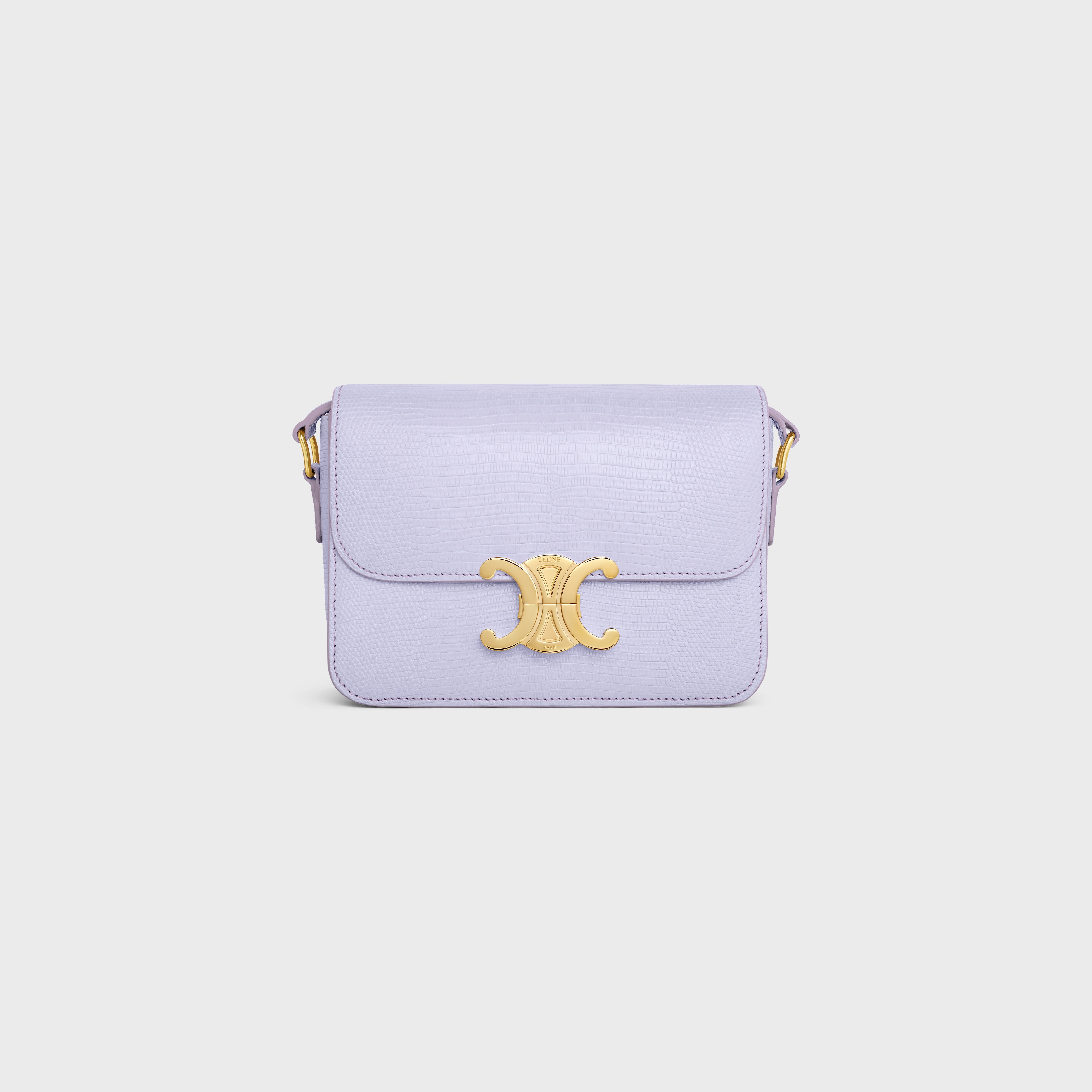 Celine Lilas Teen Triomphe Lizard Bag – MILNY PARLON