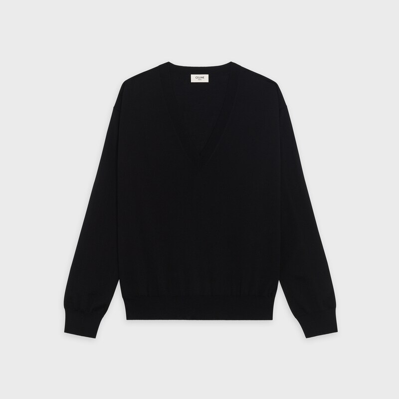 pull col V laine mérinos | CELINE
