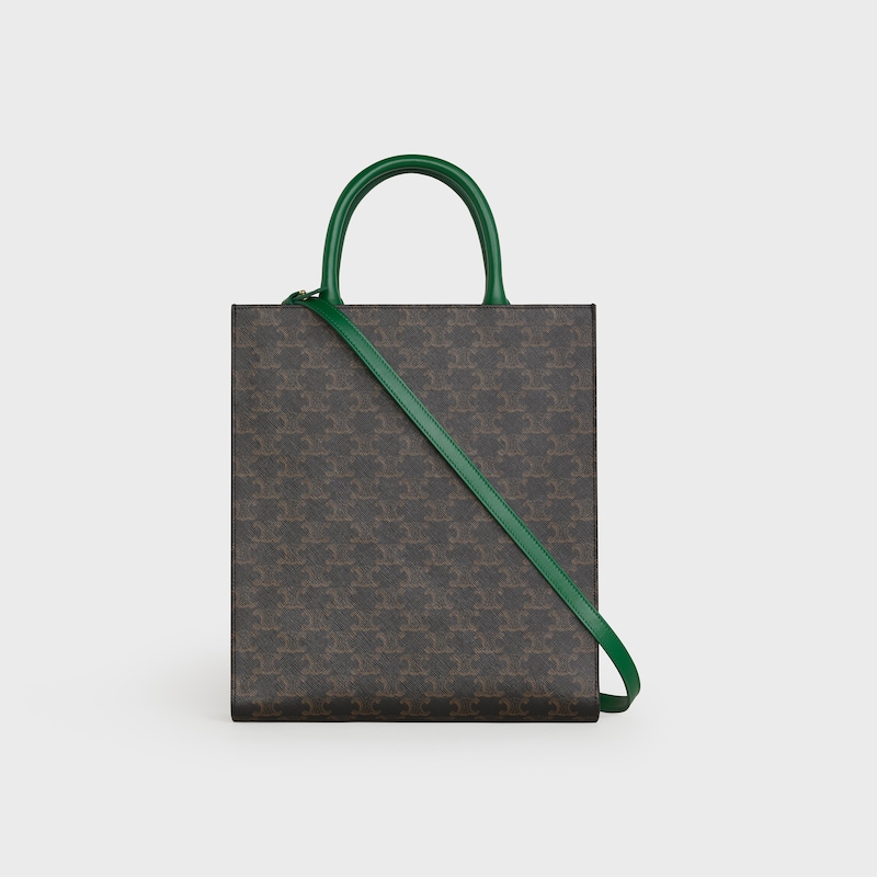 Small Vertical Cabas in Triomphe Canvas with Celine Print | CELINE