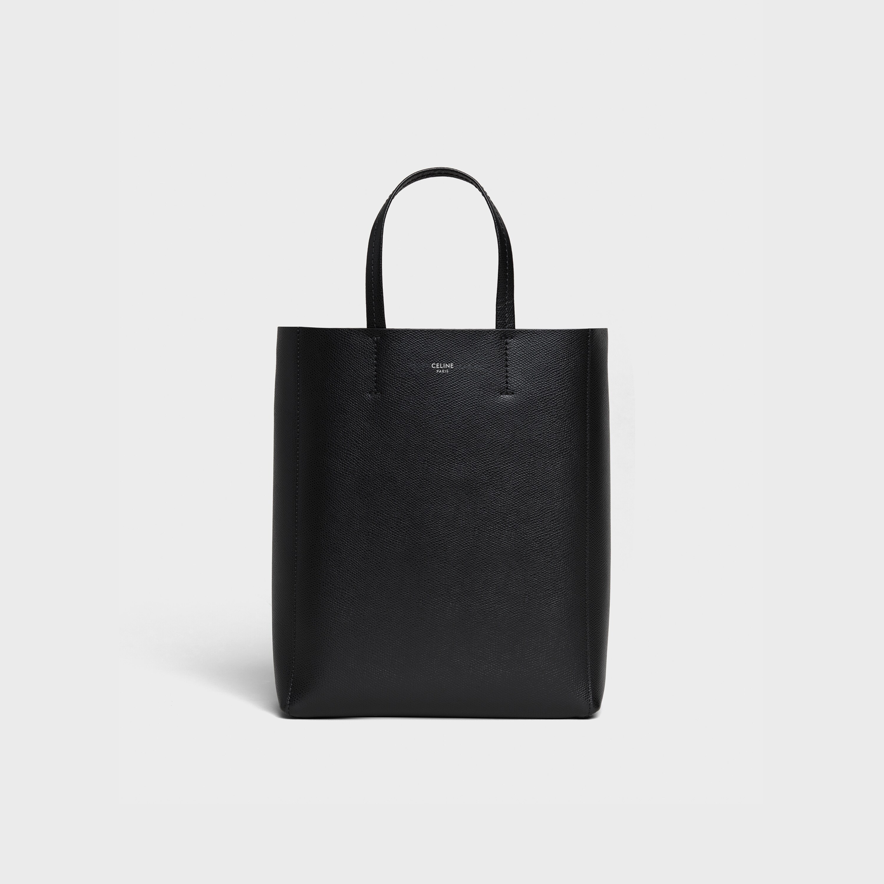 Small Cabas in grained calfskin - Black - 189813XBA.38NO | CELINE