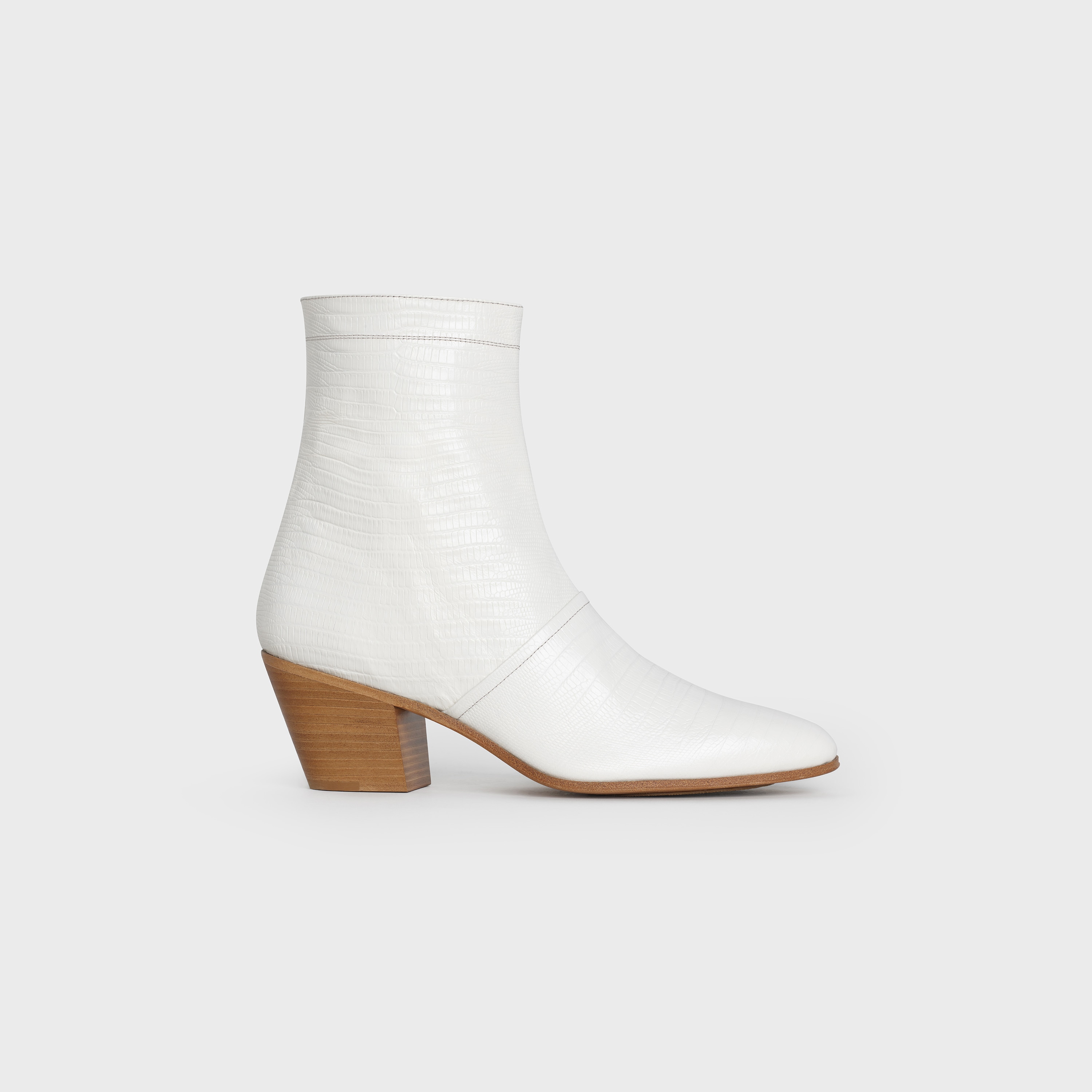 celine white booties