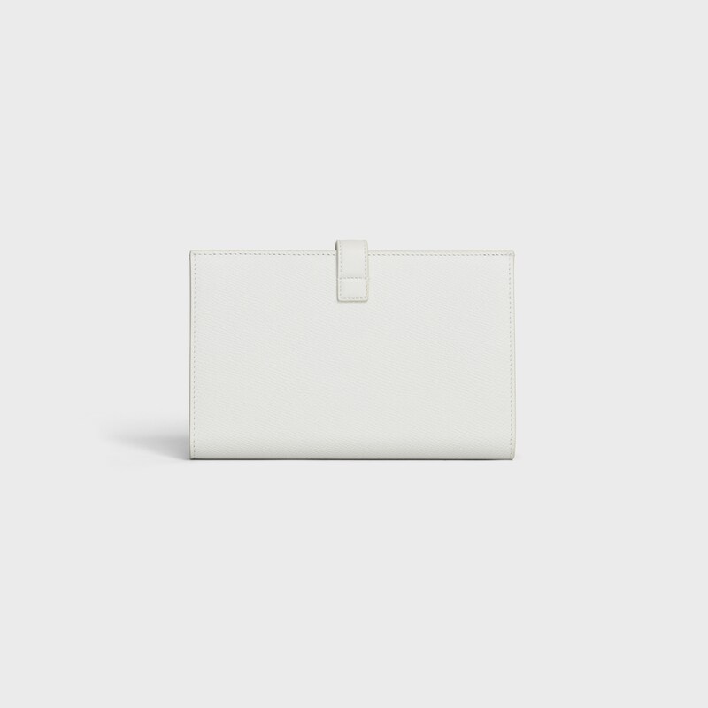 Large strap wallet in Grained calfskin | CELINE