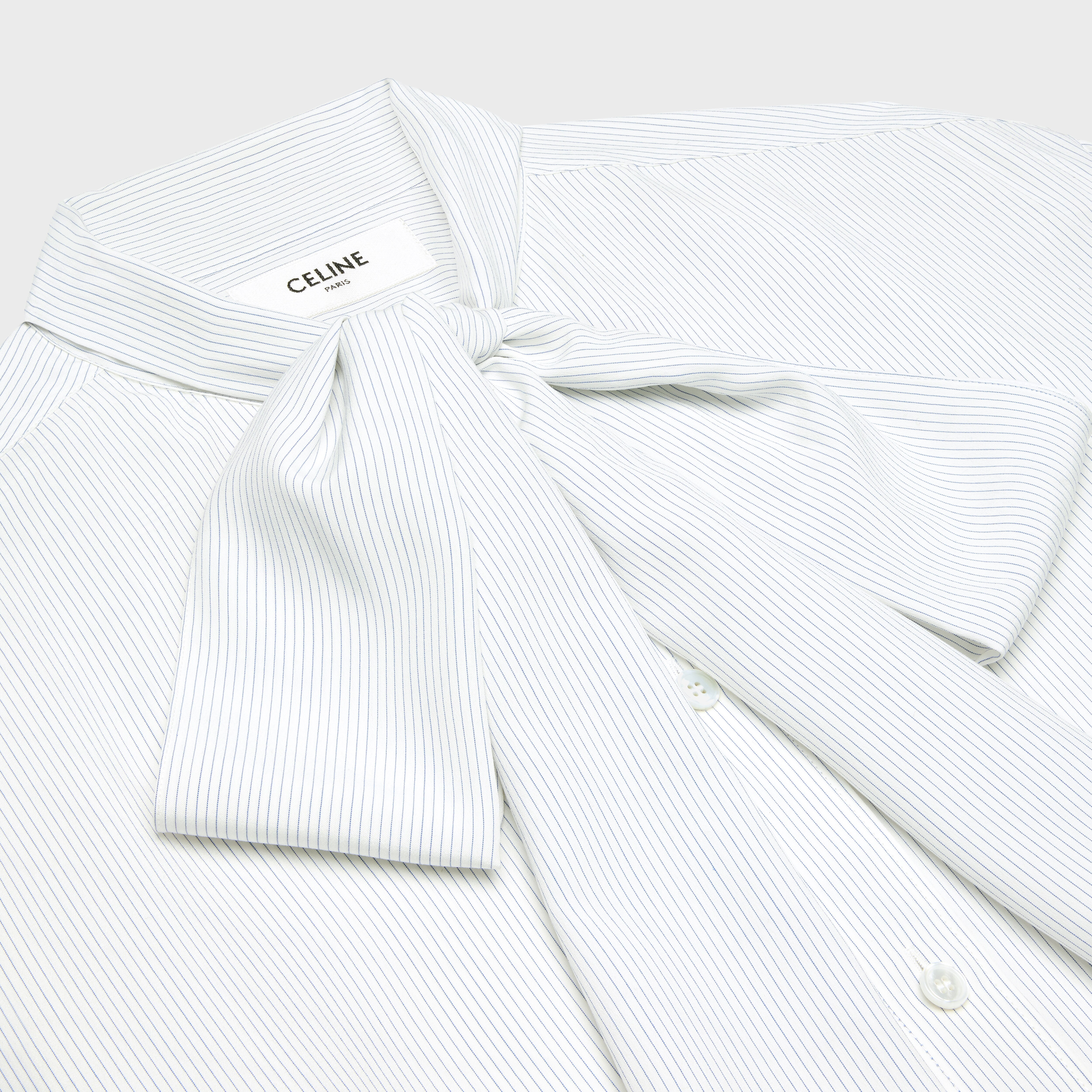 BOYFRIEND SHIRT IN STRIPED SILK FABRIC 