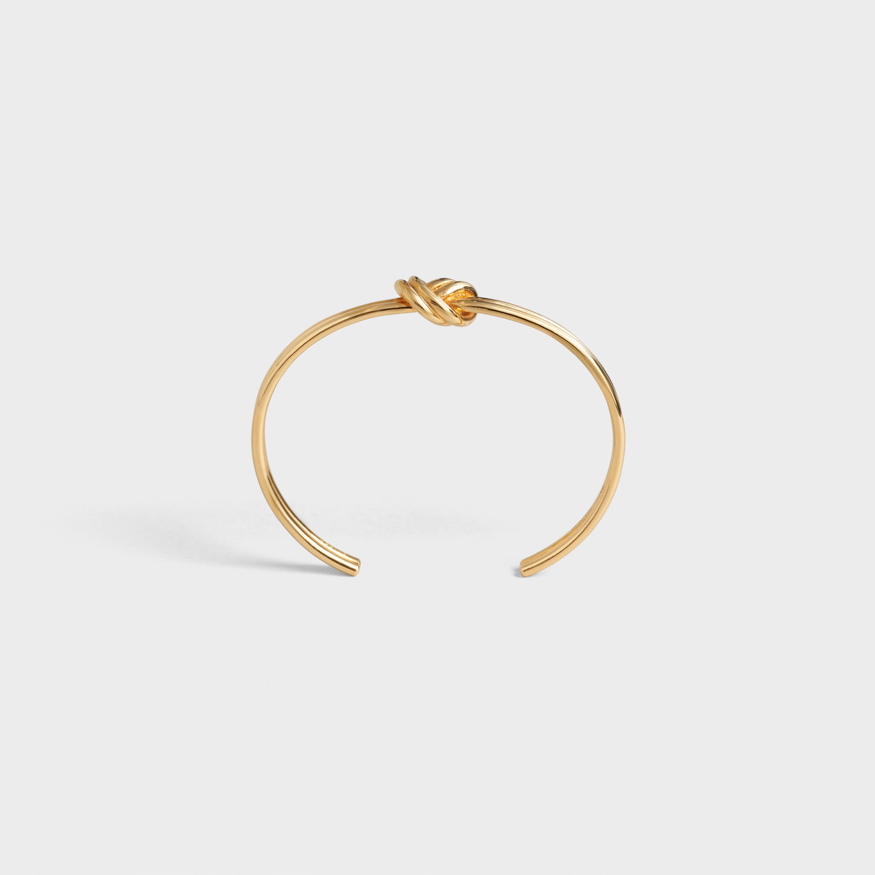 Knot Double Bracelet in Brass with Gold finish