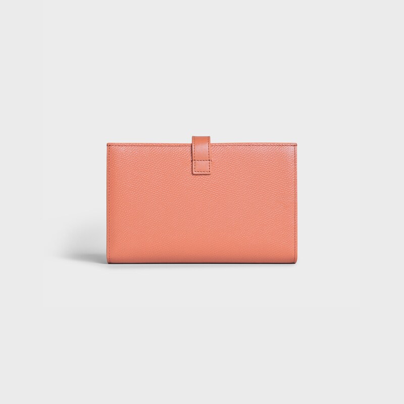 Large strap wallet in Grained calfskin | CELINE