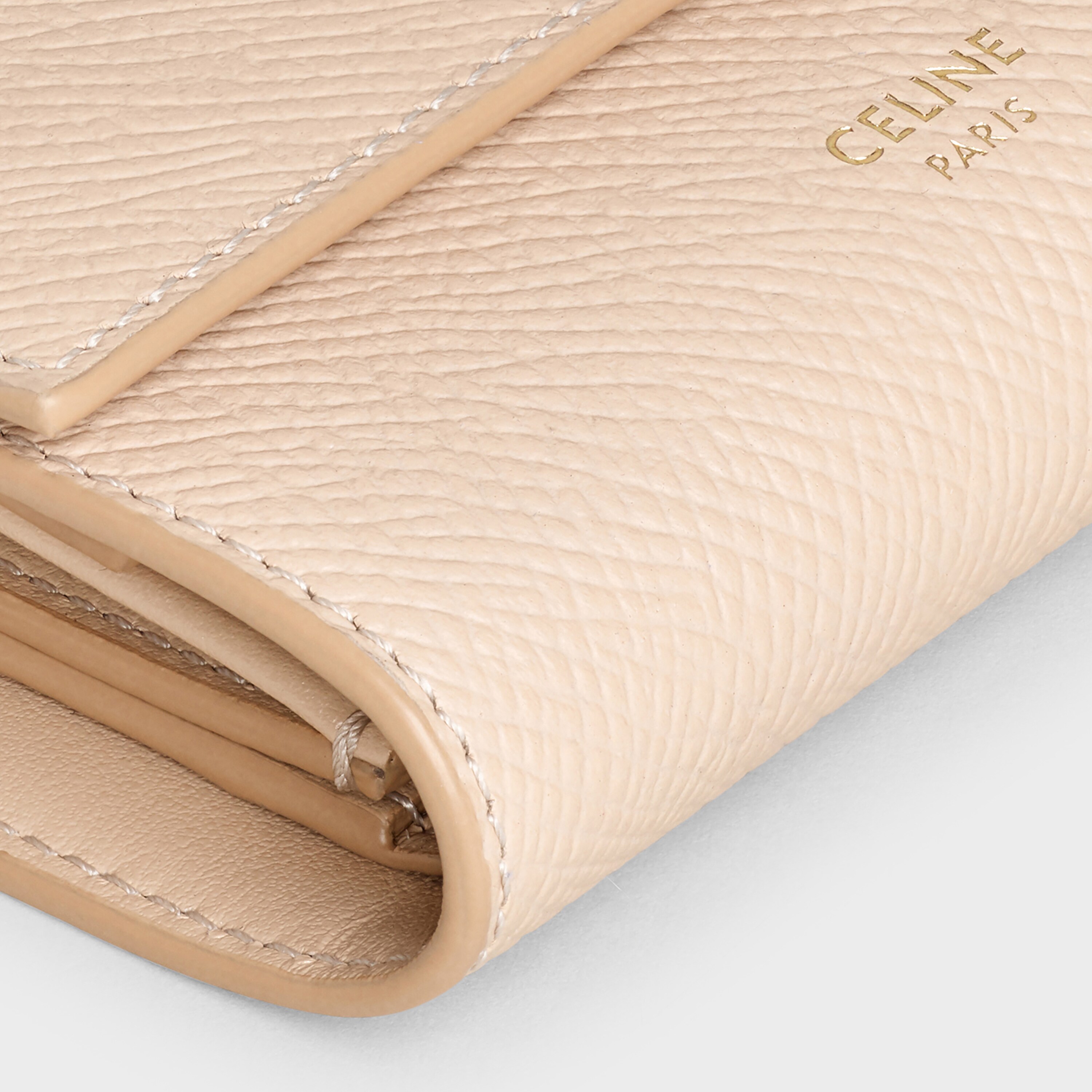 small trifold wallet celine