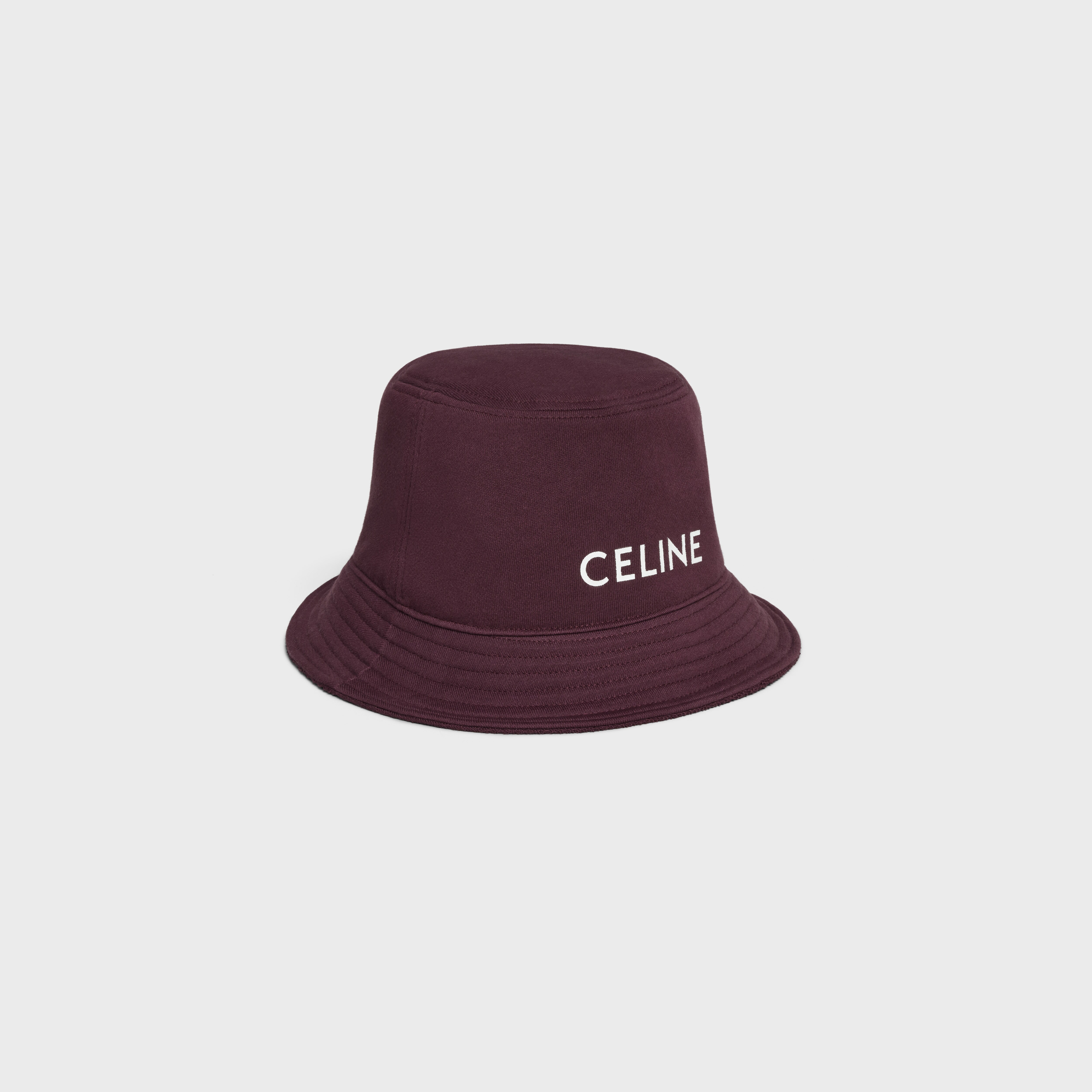 CELINE バケットハット / コットンフリース   ダークパープル   CELINE