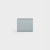 Cartera pequeña con tres pliegues de piel de becerro lisa repujada - Mineral - 390 RUE SAINT-HONORE - 2 | CELINE