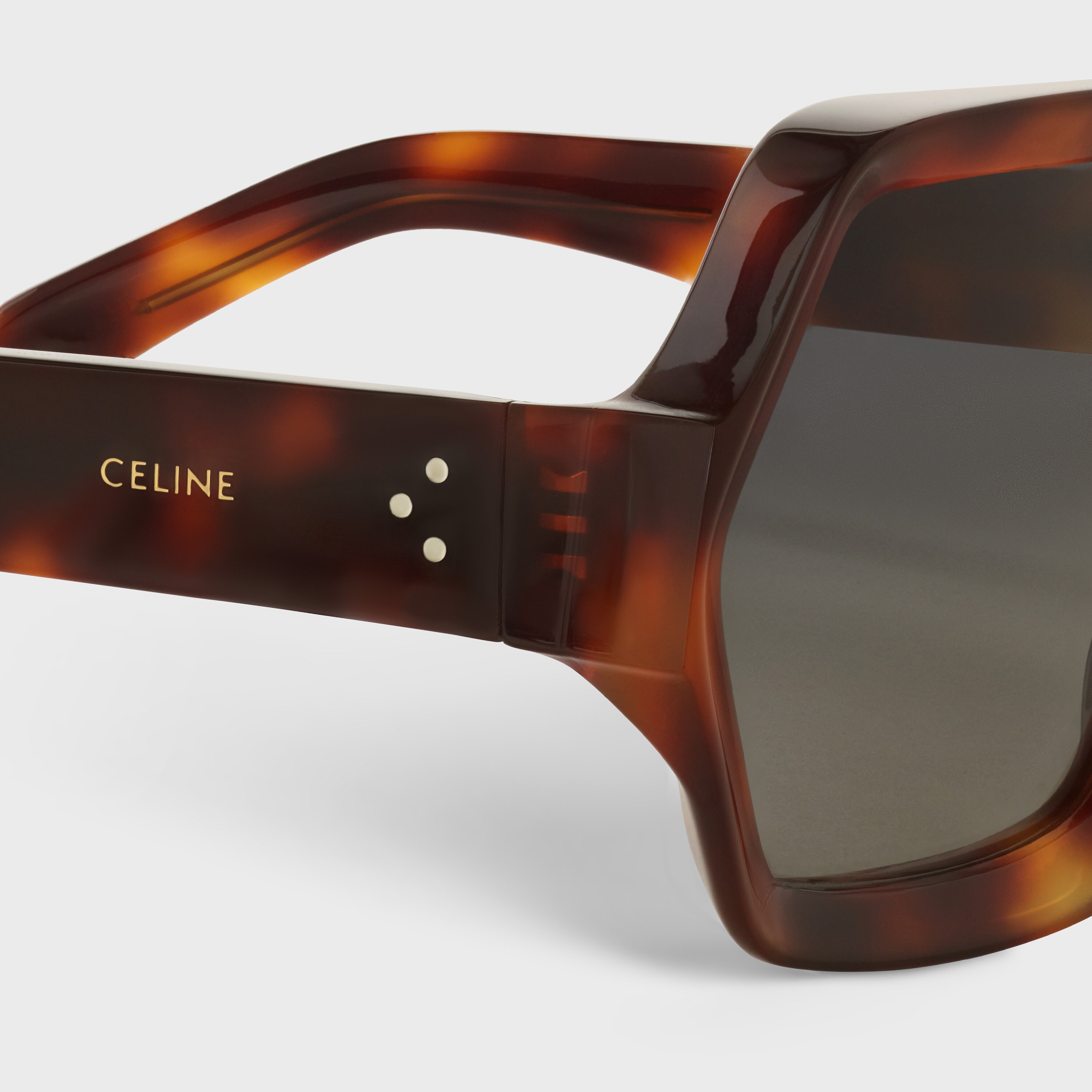 Oversized S131 Sunglasses in Acetate with Polarized Lenses - null