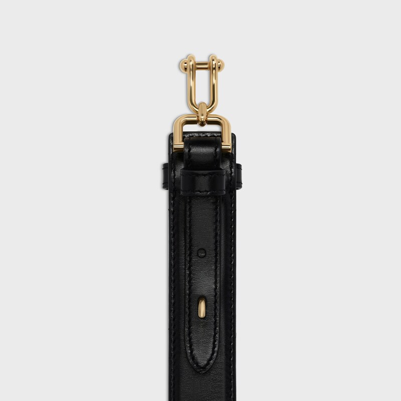 Medium Eperon Chain Belt with Hook in Smooth Calfskin - null | CELINE