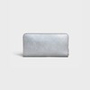 Large zipped wallet in Laminated grained calfskin - Silver - 390 RUE SAINT-HONORE - 3 | CELINE