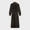 shirt dress in 'triomphe' silk lamé | CELINE