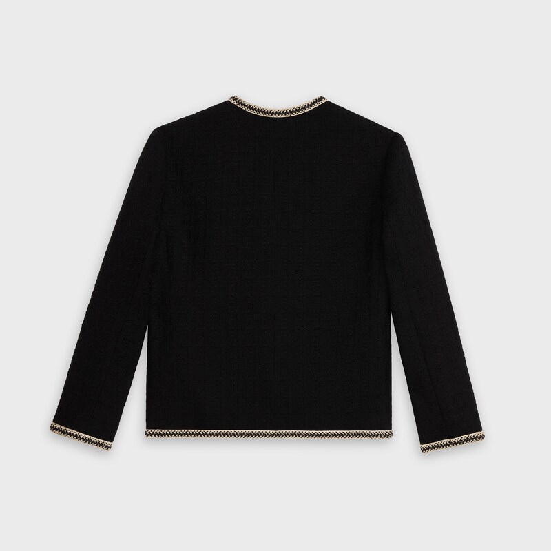 'chasseur' jacket in wool tweed | CELINE