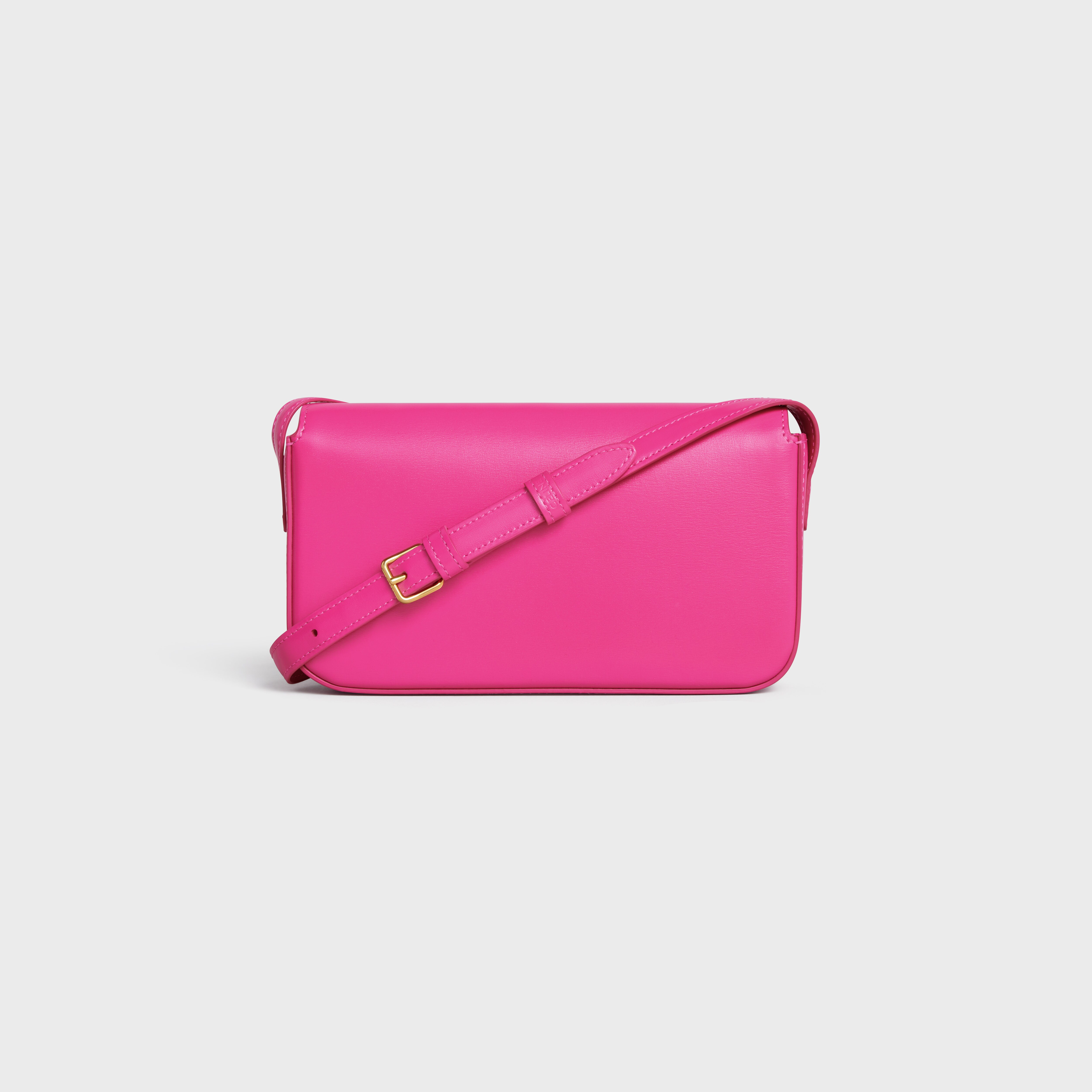 celine triomphe shoulder bag pink