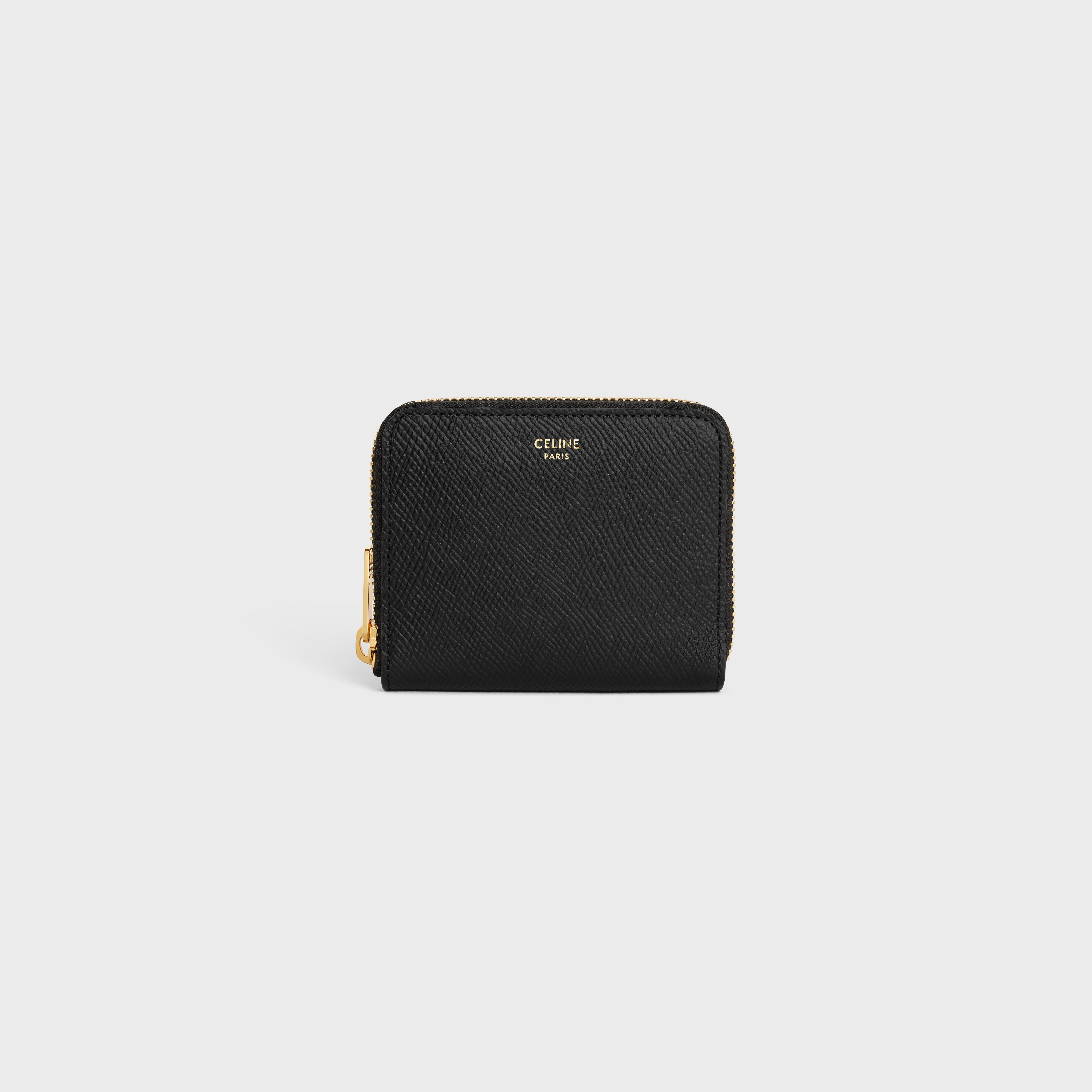 Celine Zip Around Leather Wallet