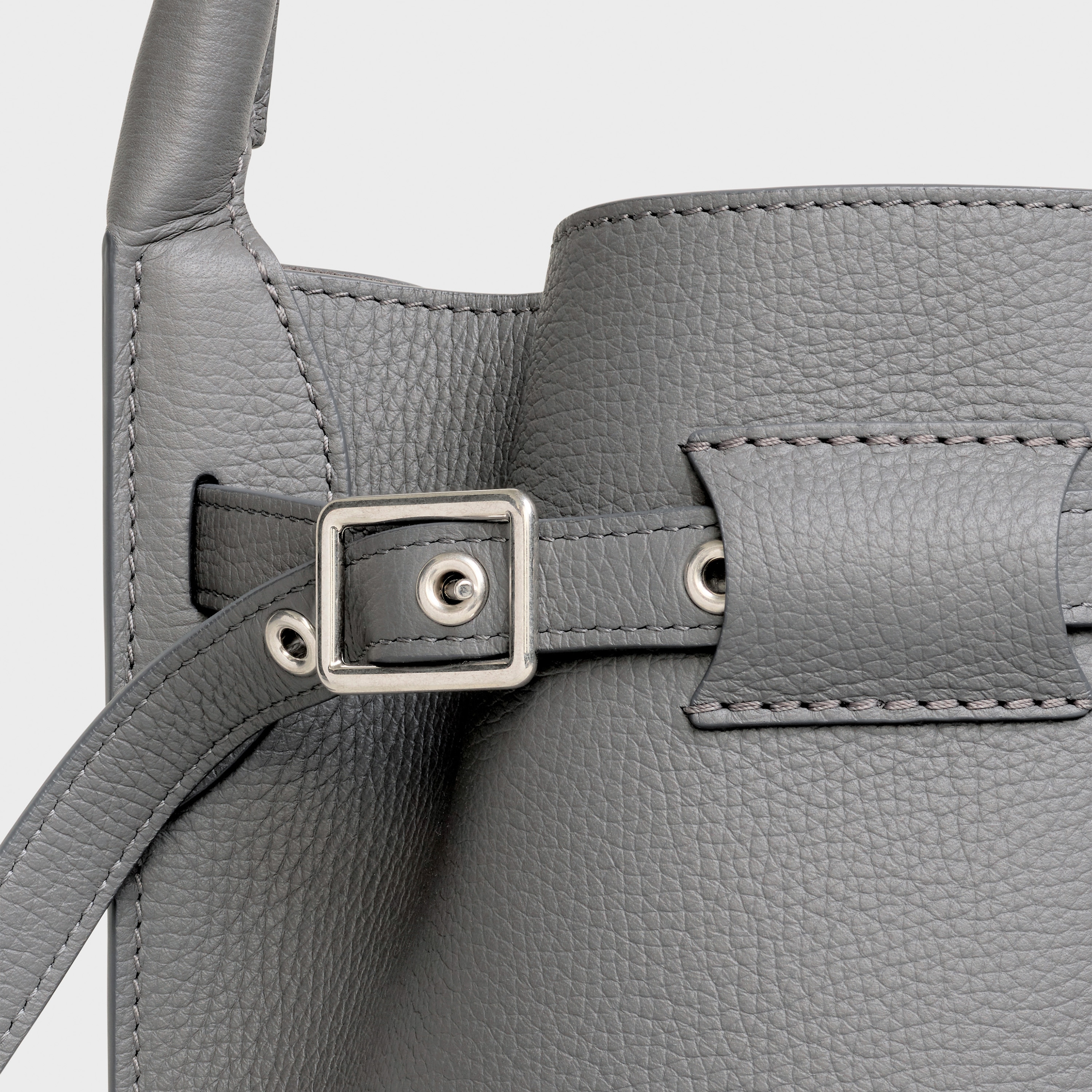 big bag nano bucket in supple grained calfskin