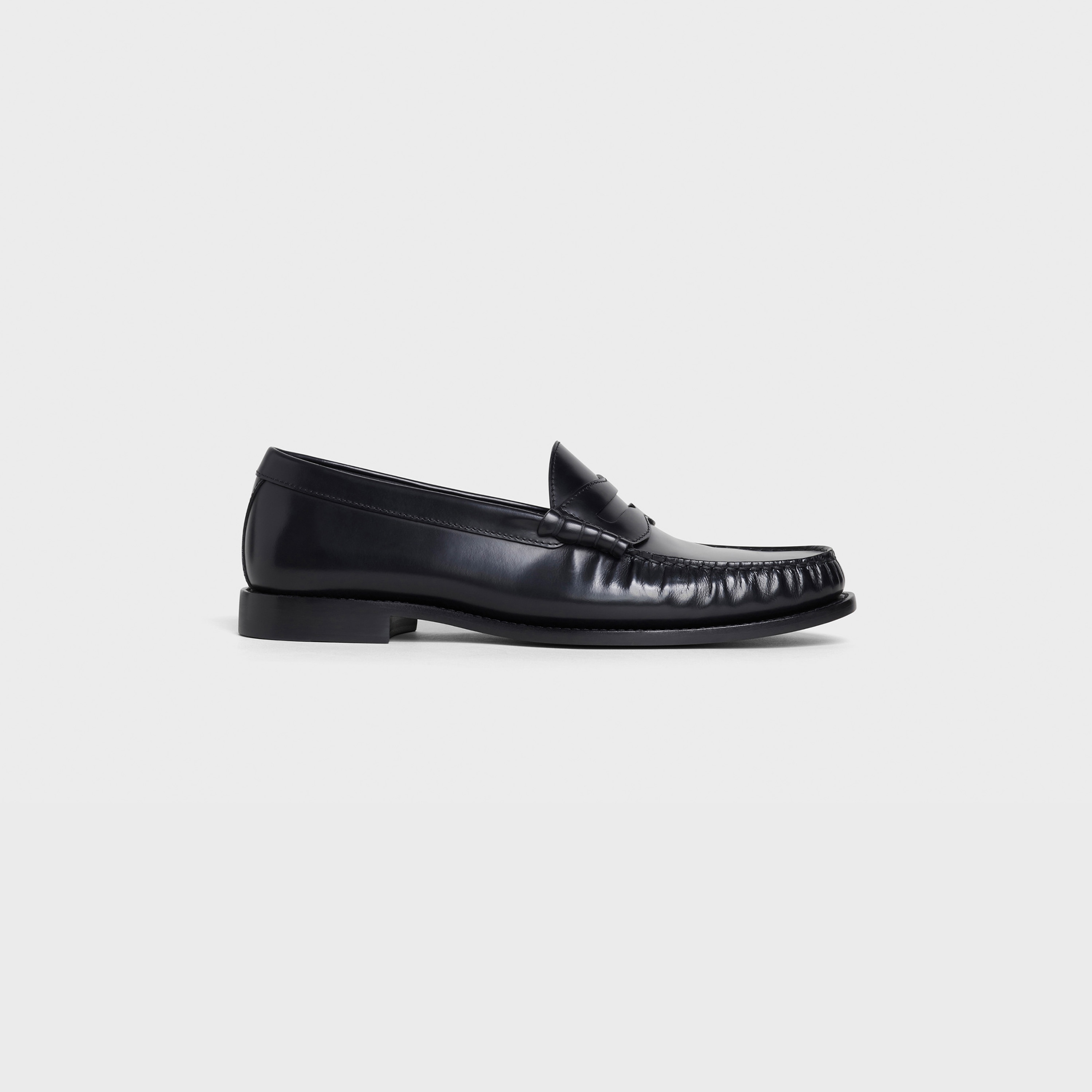 Loafer Celine Luco in polished calfskin Black Official website CELINE Official website