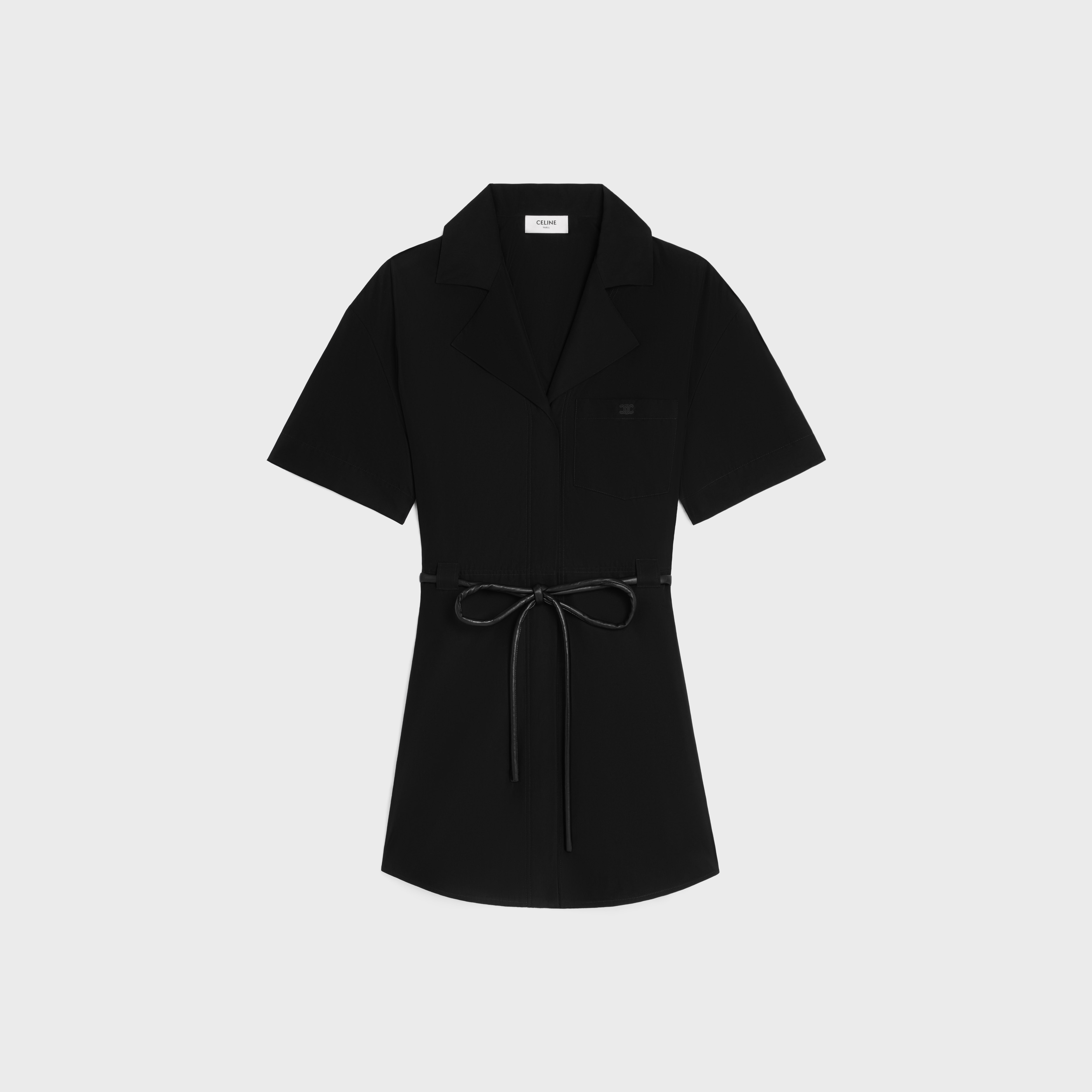 celine silk dress dress IN silk organza - OFF WHITE