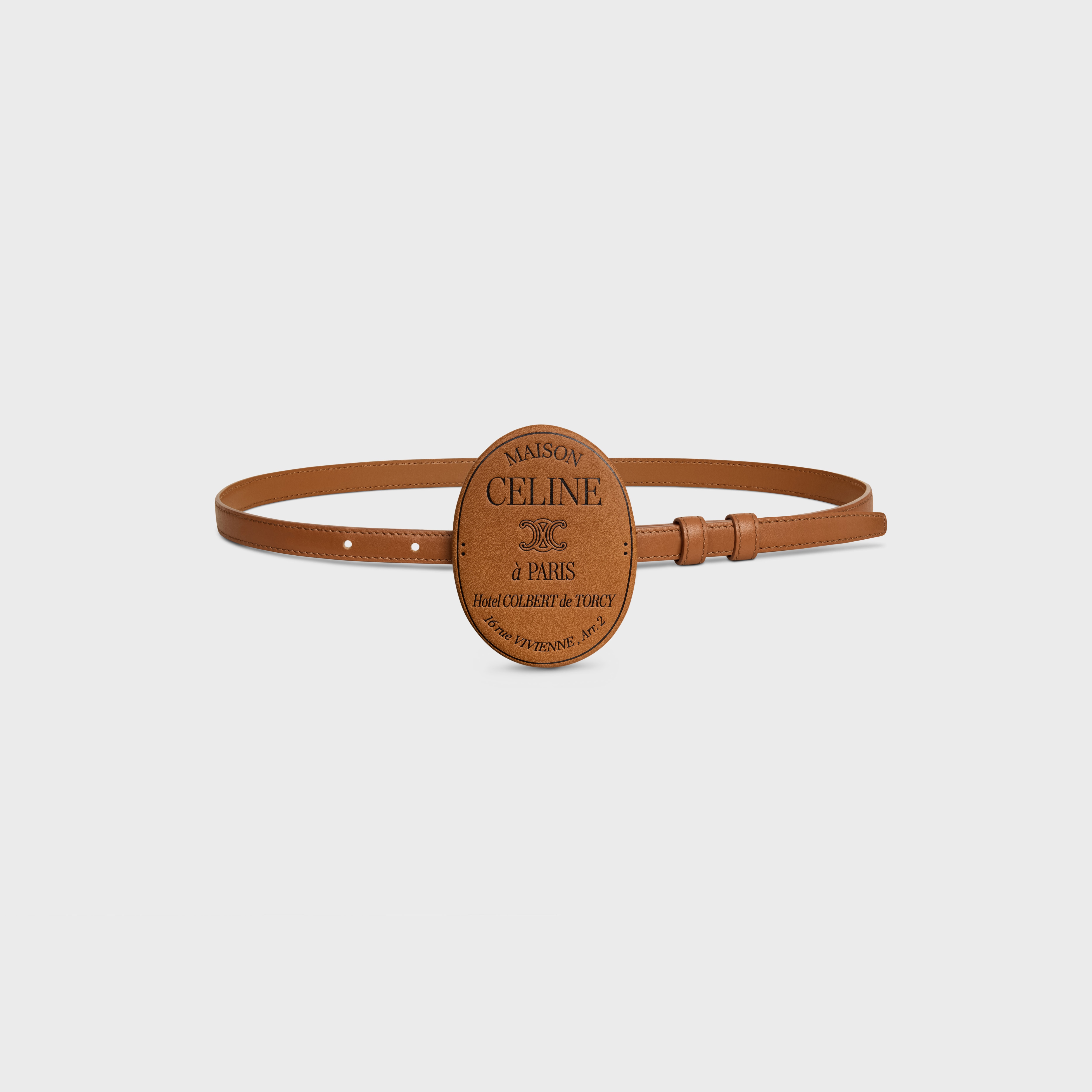 メゾン CELINE ベルト 13MM / スムースカーフスキン - | CELINE 