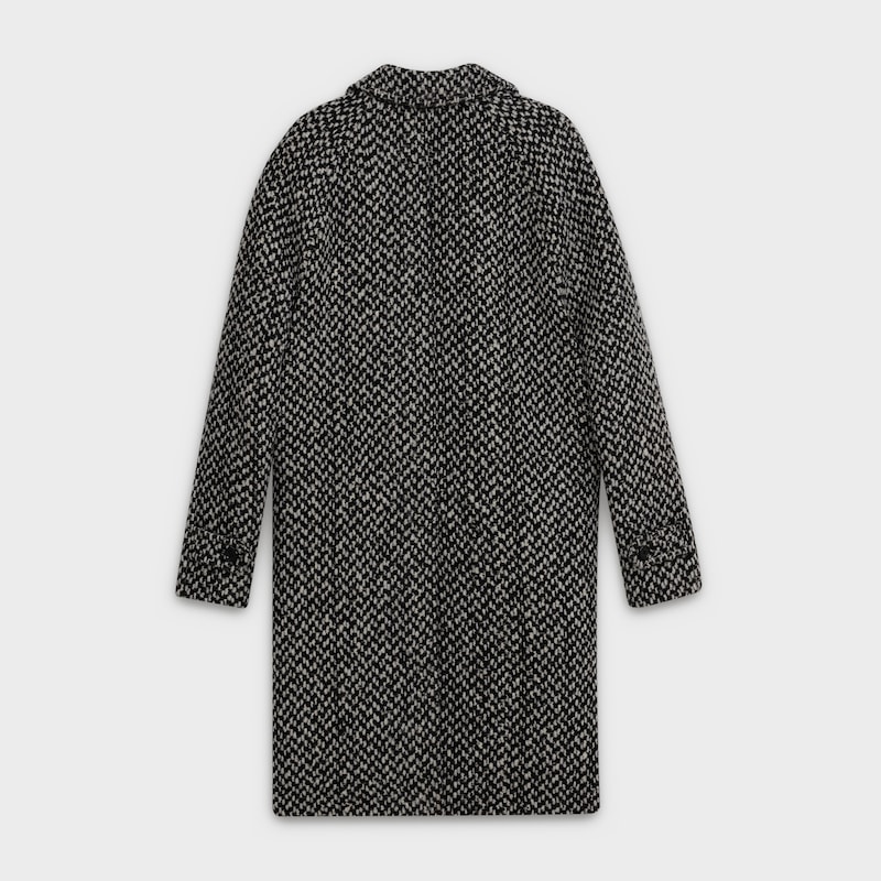 mac coat 3 buttons in tweed - null | CELINE