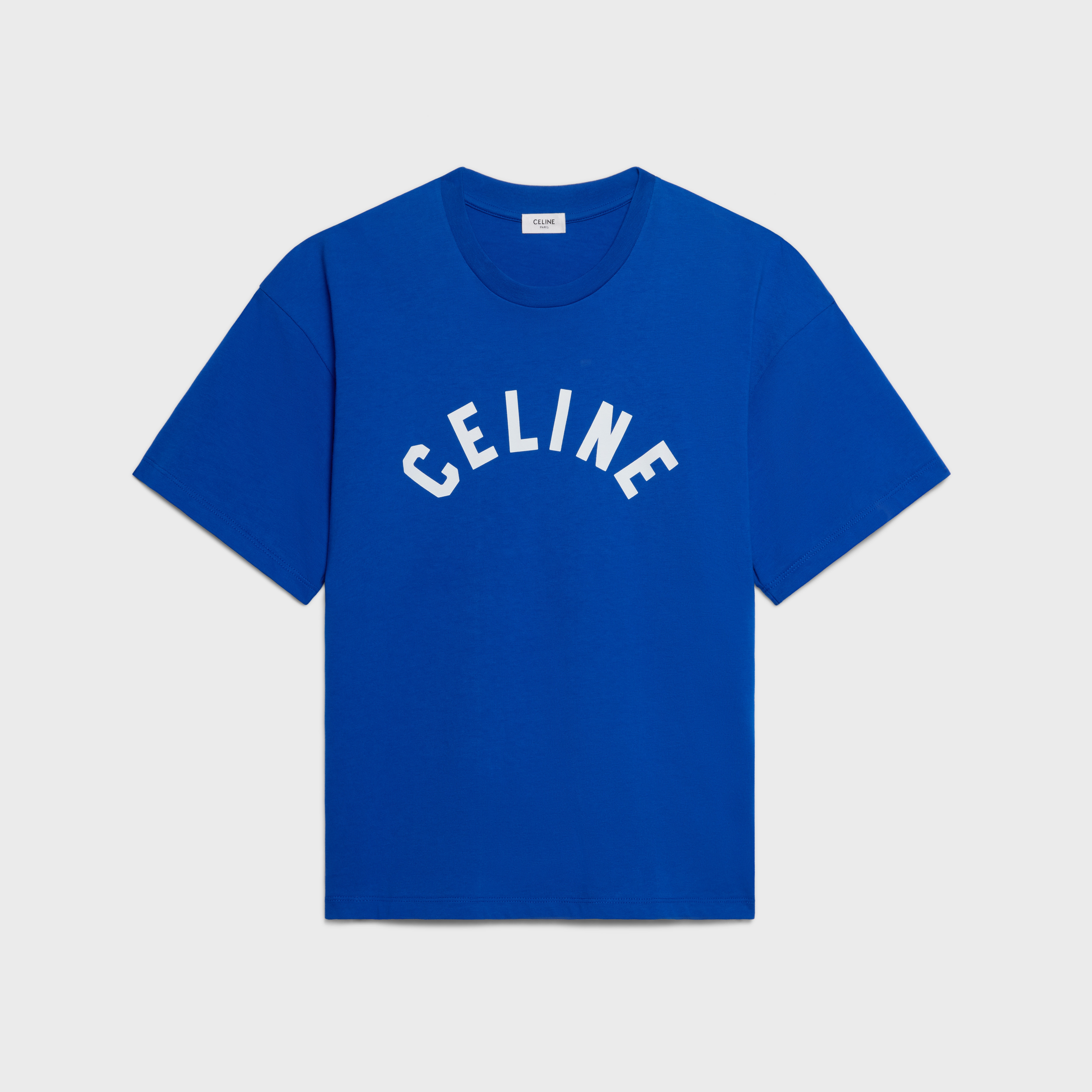 Tシャツ / コットンジャージー - ロイヤルブルー / オフホワイト | CELINE