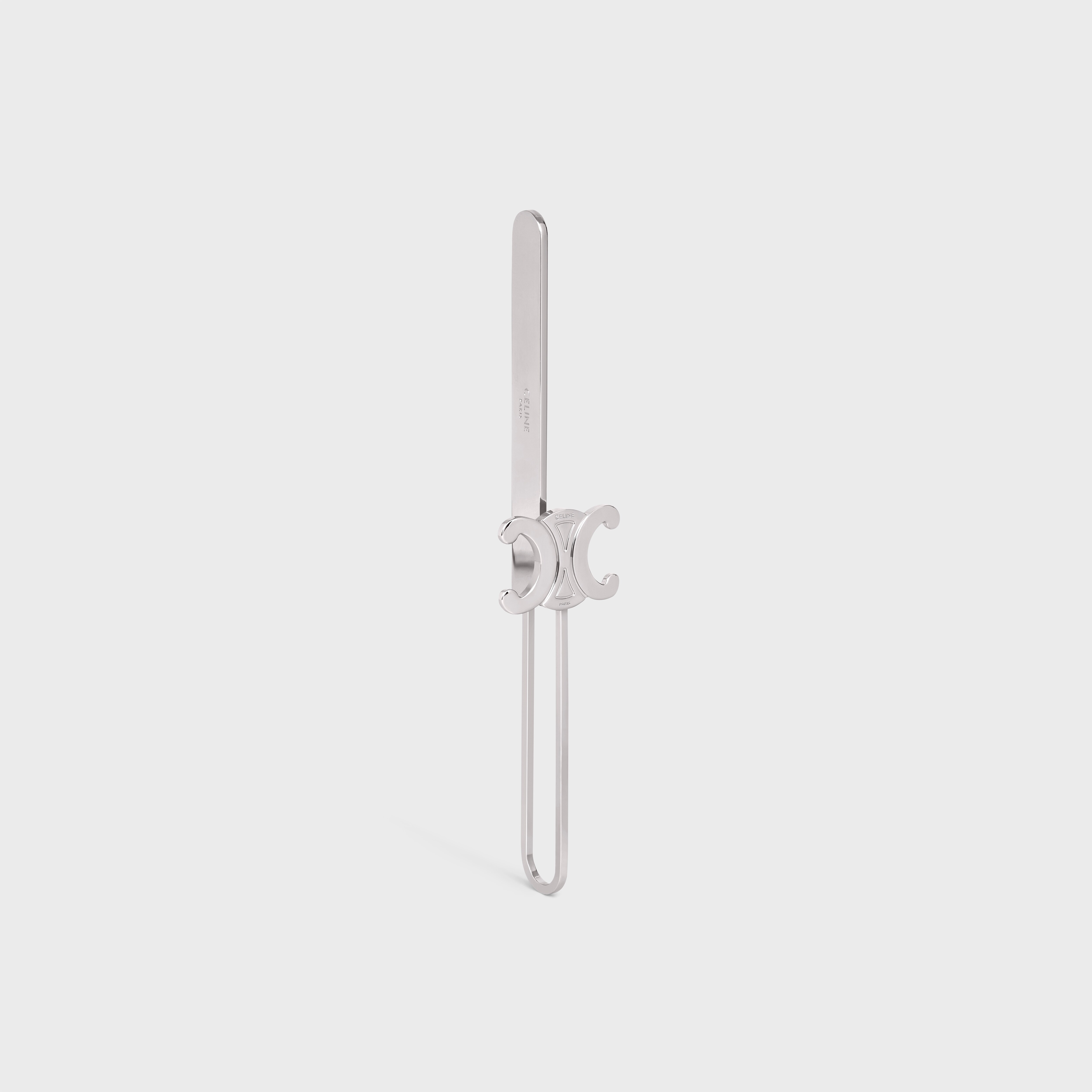 TRIOMPHE BOOKMARK IN BRASS - SILVER | CELINE