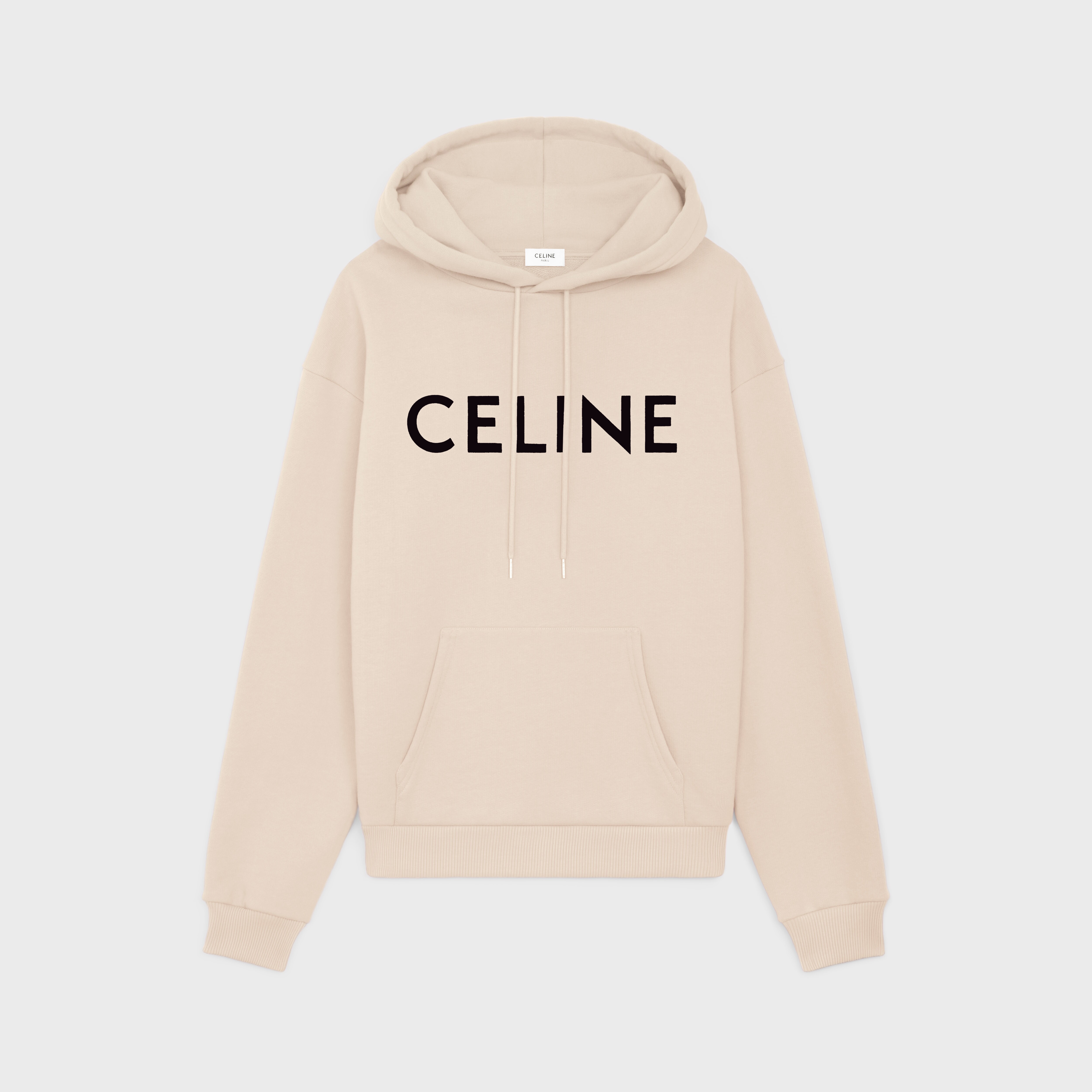 Celine Triomphe Logo Printed Black Sweatshirts