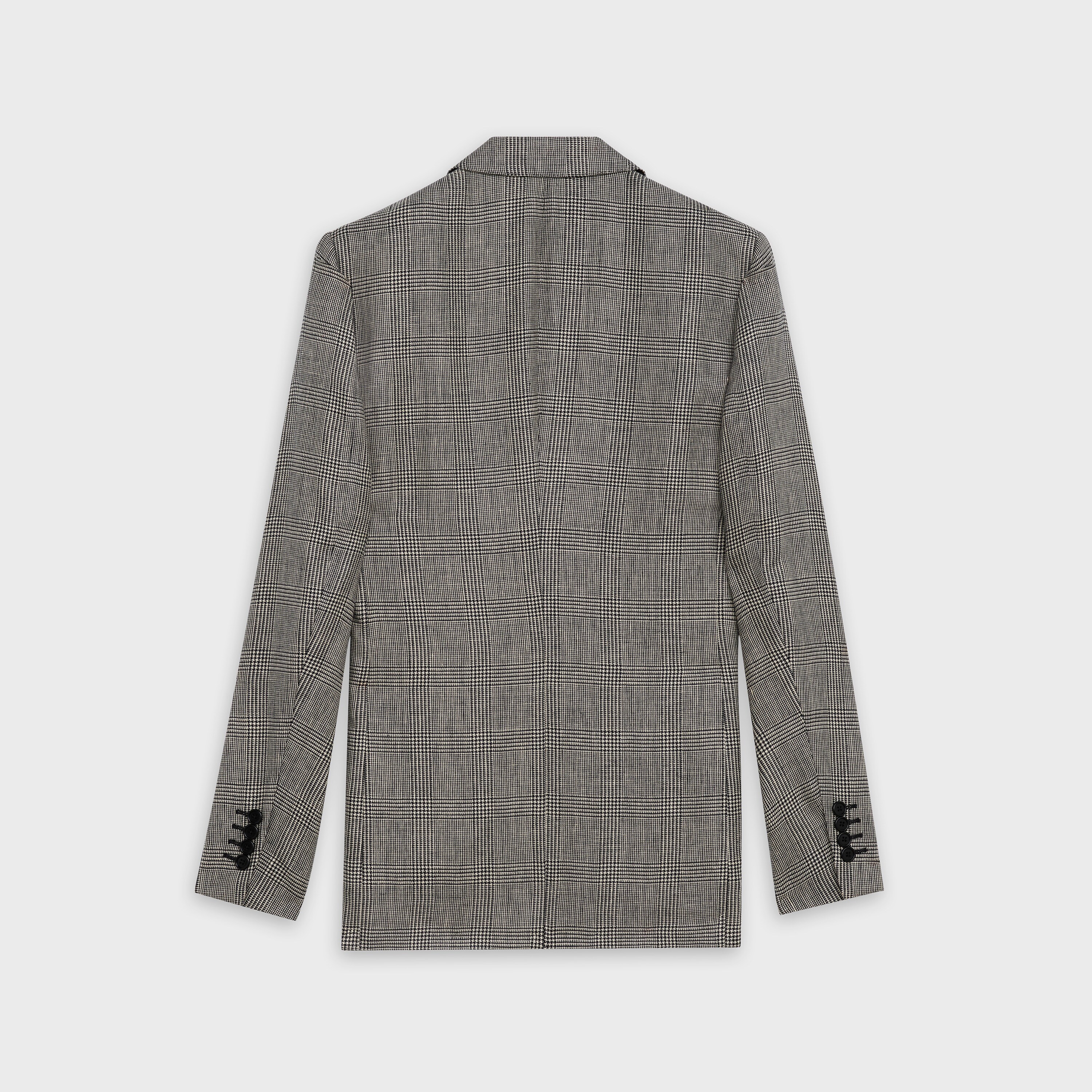 classic jacket in prince of wales - null | CELINE