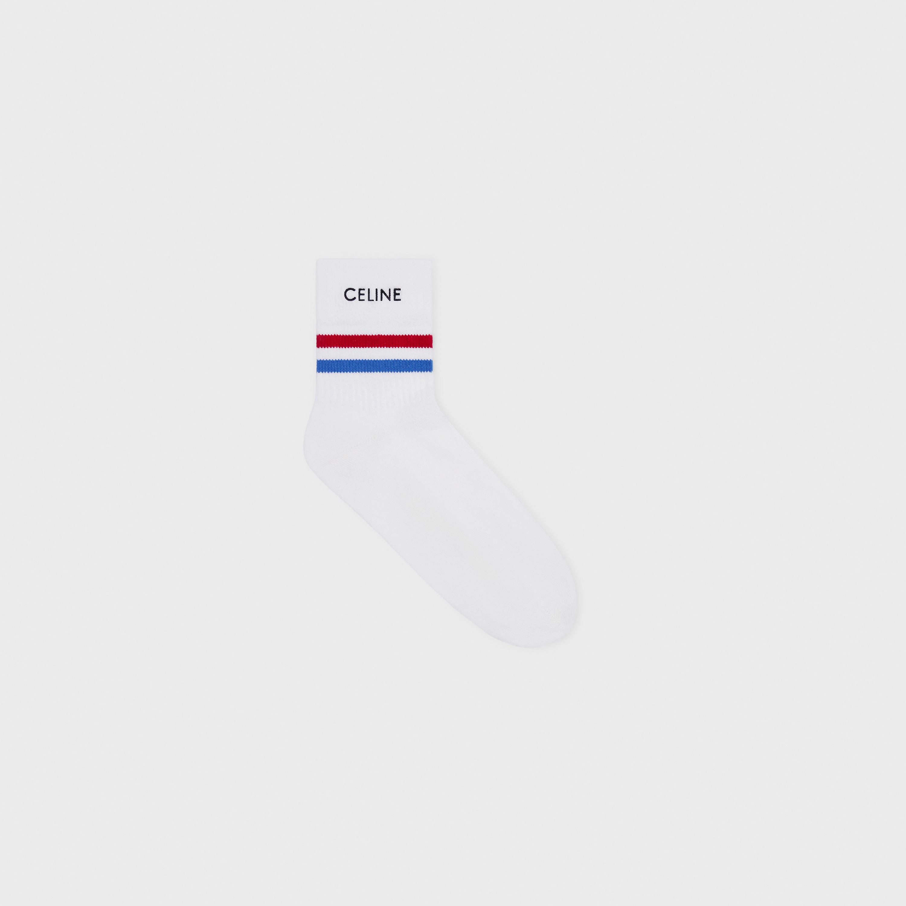 CELINE COTTON SOCKS - White / Red | CELINE