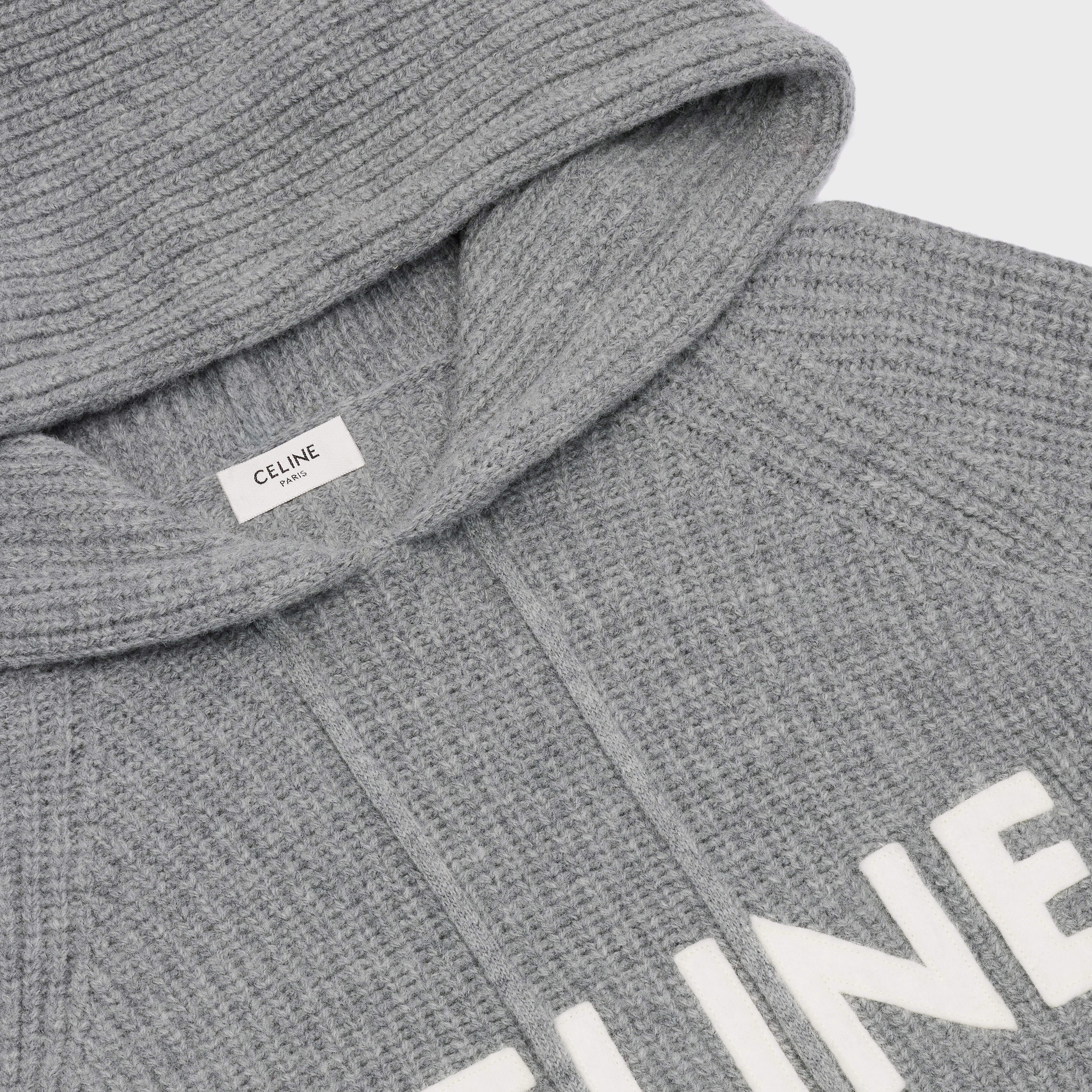 CELINE SWEATER WITH HOOD IN WOOL 
